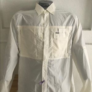 Rare K-WAY Nylon UPF 30 1XL dress shirt